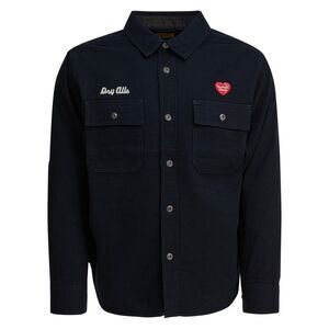 HUMAN MADE Work Shirt with Heart Patch Men BLUE Shirts